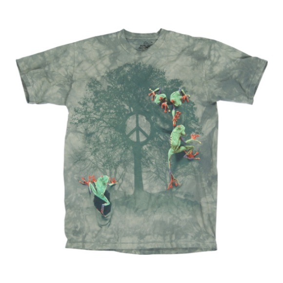 The Mountain Tops - THE MOUNTAIN T-SHIRT PEACE TREE FROG TEE